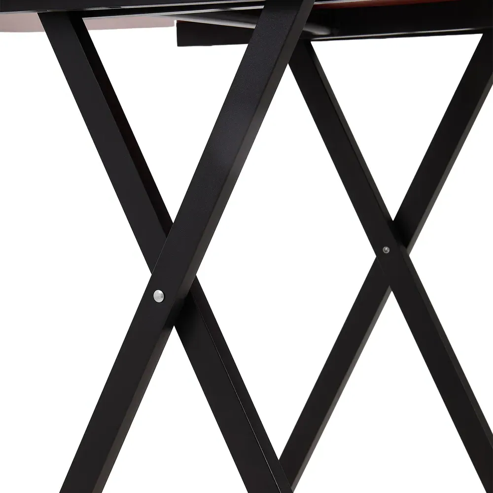 4-Seater Foldable Dining Table - Black