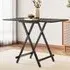 4-Seater Foldable Dining Table - Black, MDF