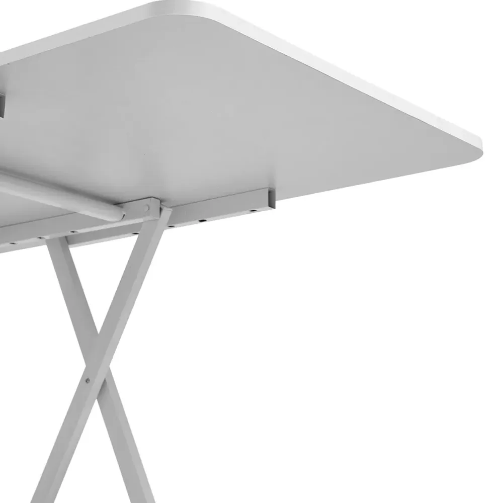 4-Seater Foldable Dining Table - White