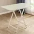 4-Seater Foldable Dining Table - White, MDF