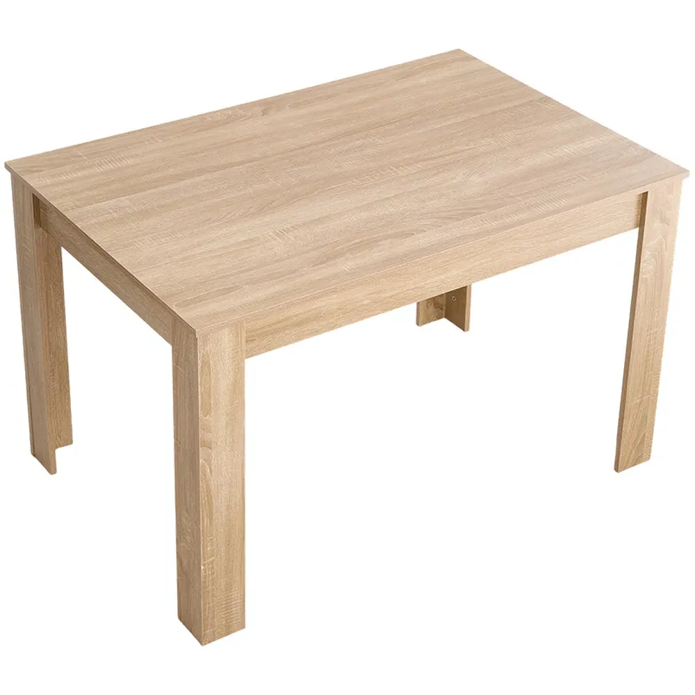 4 Seater Rectangular Dining Table - Natural Wood Effect