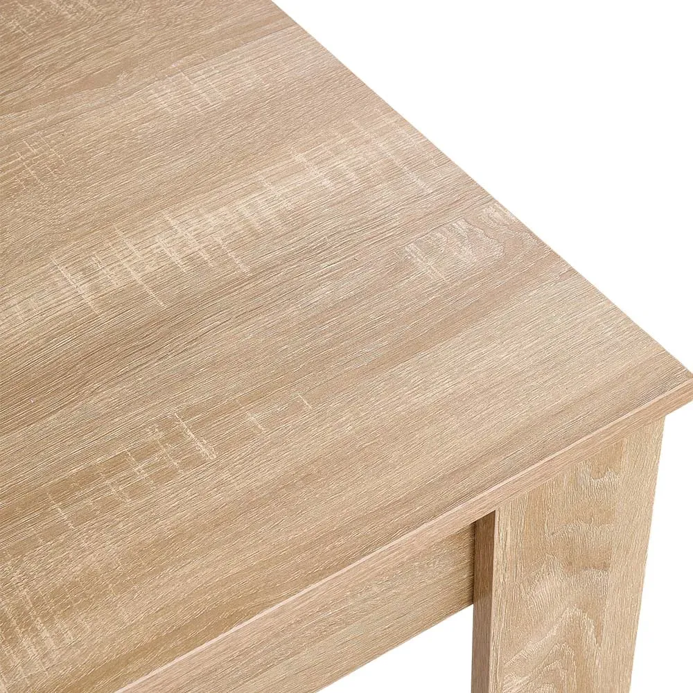 4 Seater Rectangular Dining Table - Natural Wood Effect