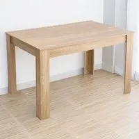 4 Seater Rectangular Dining Table - Natural Wood Effect