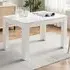 4-Seater Rectangular Dining Table - White