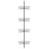 4 Tier Corner Storage Rack - Black, Metal