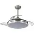 42 inch LED Ceiling Fan Light with Remote - Silver, Acrylic