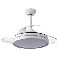 42 inch LED Ceiling Fan Light with Remote - White, Acrylic