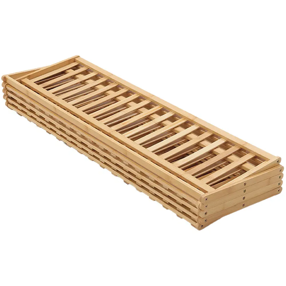 5-Tier Bamboo Plant Stand with Storage - Wood