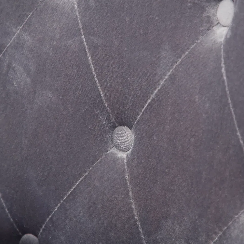 Accent Armchair with Cushion - Grey, Velvet