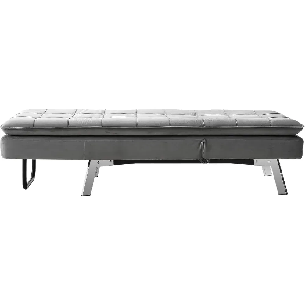 Adjustable Chaise Lounger - Grey, Fabric
