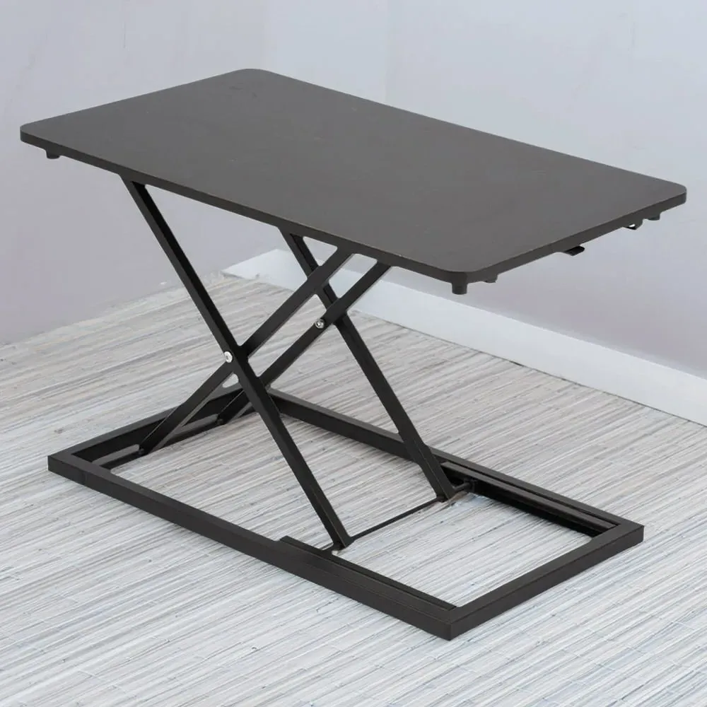 Adjustable Standing Desk Converter - Black, MDF image