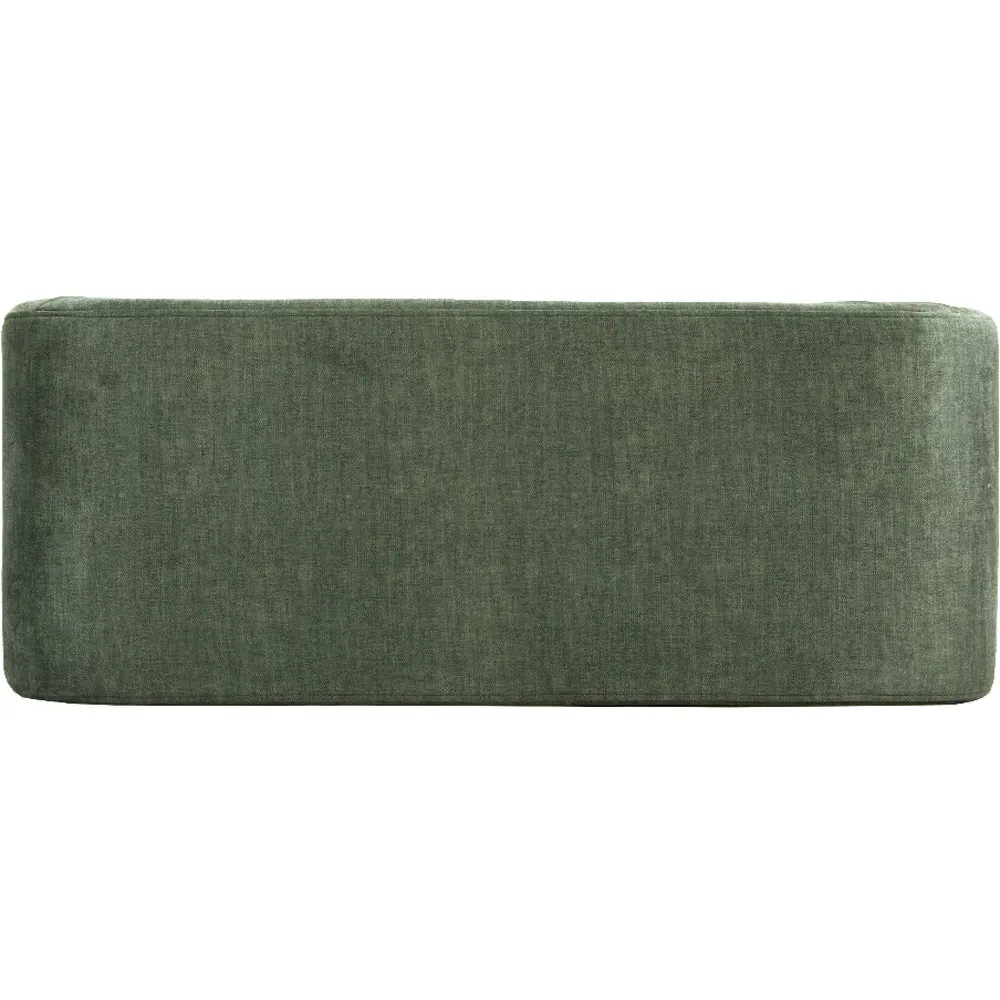 Arch-Shaped Bench - Green, Velveteen