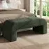 Arch-Shaped Bench - Green, Velveteen