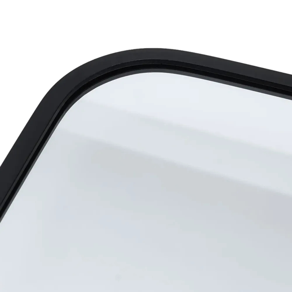 Arched Wall Mirror - Black, Aluminium