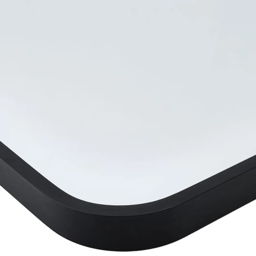 Arched Wall Mirror - Black, Aluminium