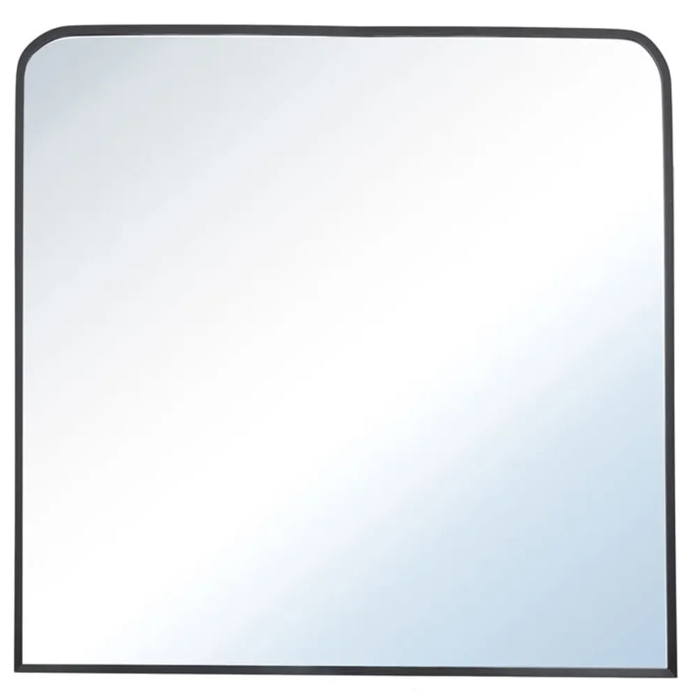 Arched Wall Mirror - Black, Aluminium