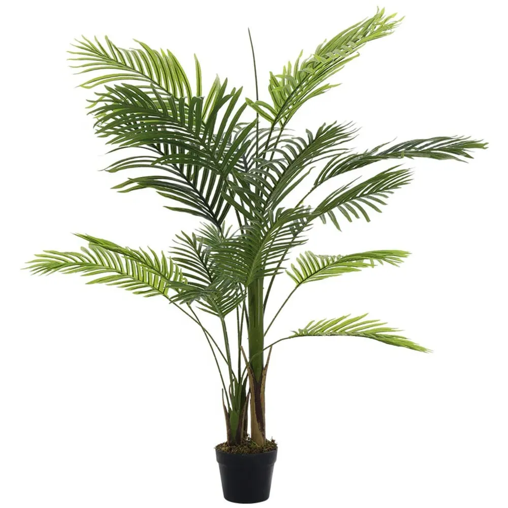 Artificial Bamboo Palm Tree in Pot - Green