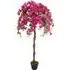 Artificial Bougainvillea Tree with Spiral Trunk - Red, Multi