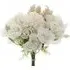Artificial Mixed Flowers Bouquet 20cm - White