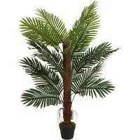 Artificial Palm Potted Tree Decoration 120cm - Green