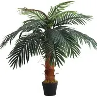 Artificial Palm Tree in Pot - Green