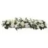 Artificial Peony Rose Garland - Green, White