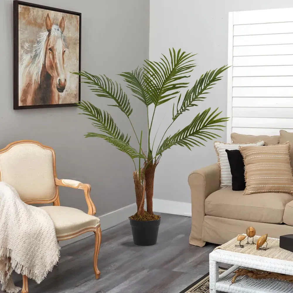 Artificial Potted Palm Tree - Green