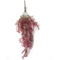 Artificial Vine Plants Hanging Decoration - Purple Red