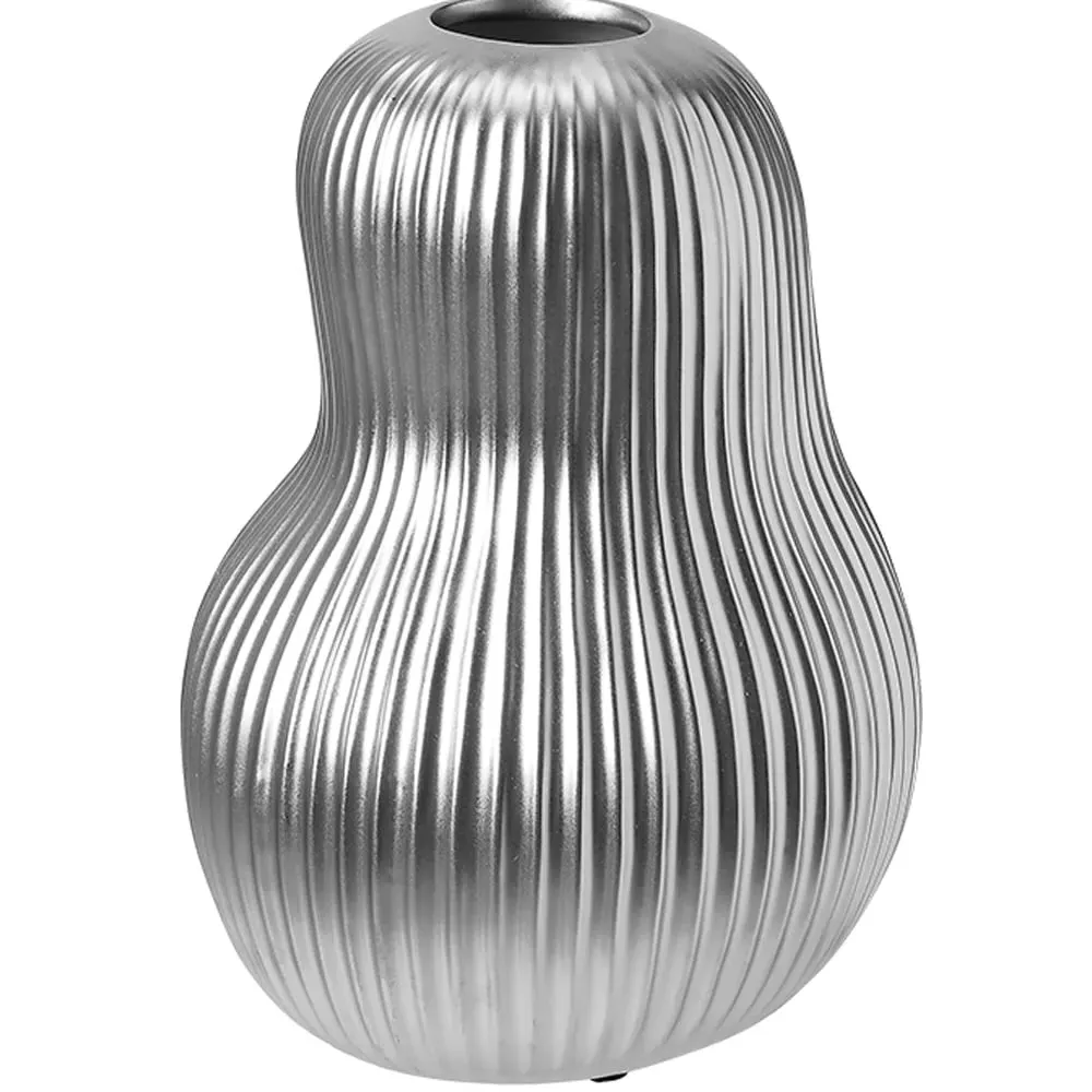 Artistic Gourd Flower Vase - Silver image
