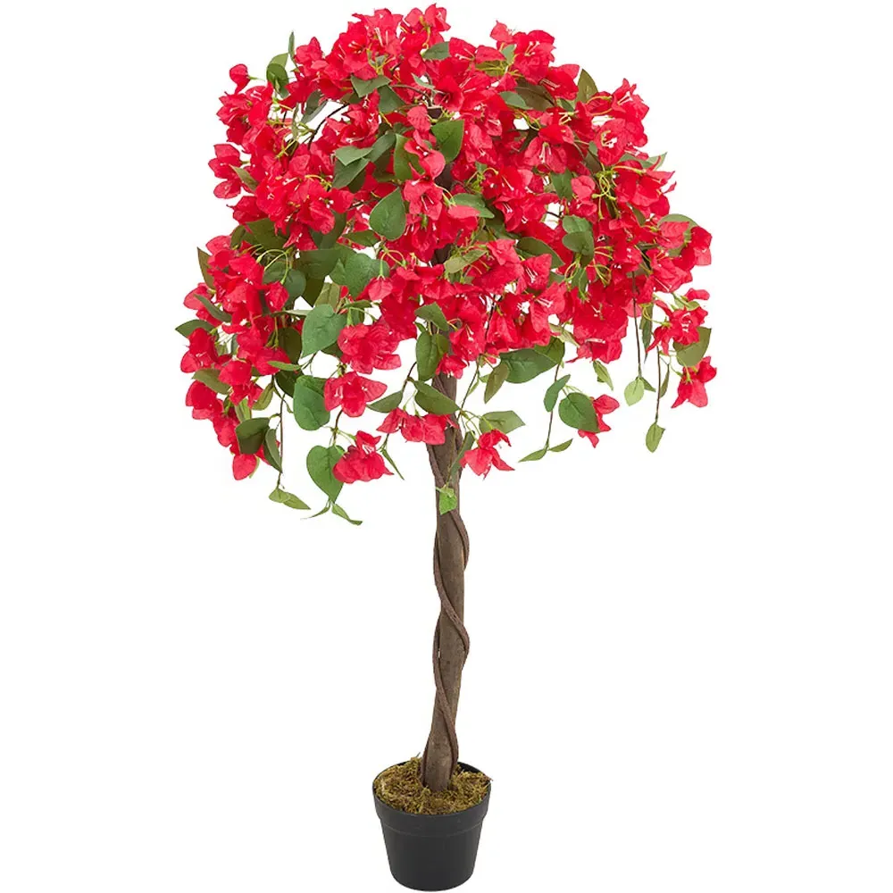 Bougainvillea Artificial Tree Decoration - Red