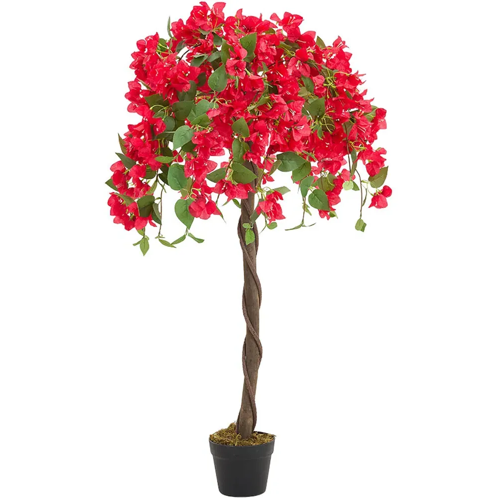 Bougainvillea Artificial Tree Decoration - Red image