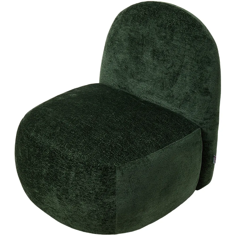 Chenille Upholstered Lounge Chair - Green