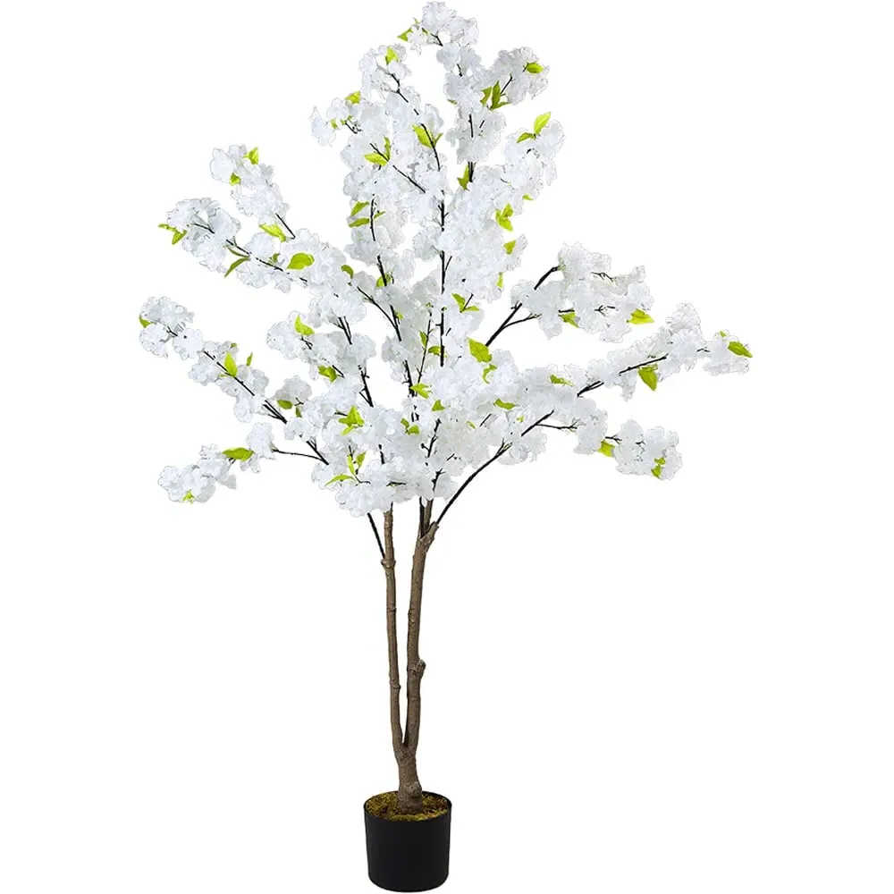 Cherry Blossom Artificial Tree Decoration - White