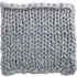 Chunky Knit Throw Blanket - Light Grey