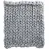 Chunky Knit Throw - Grey, Cotton