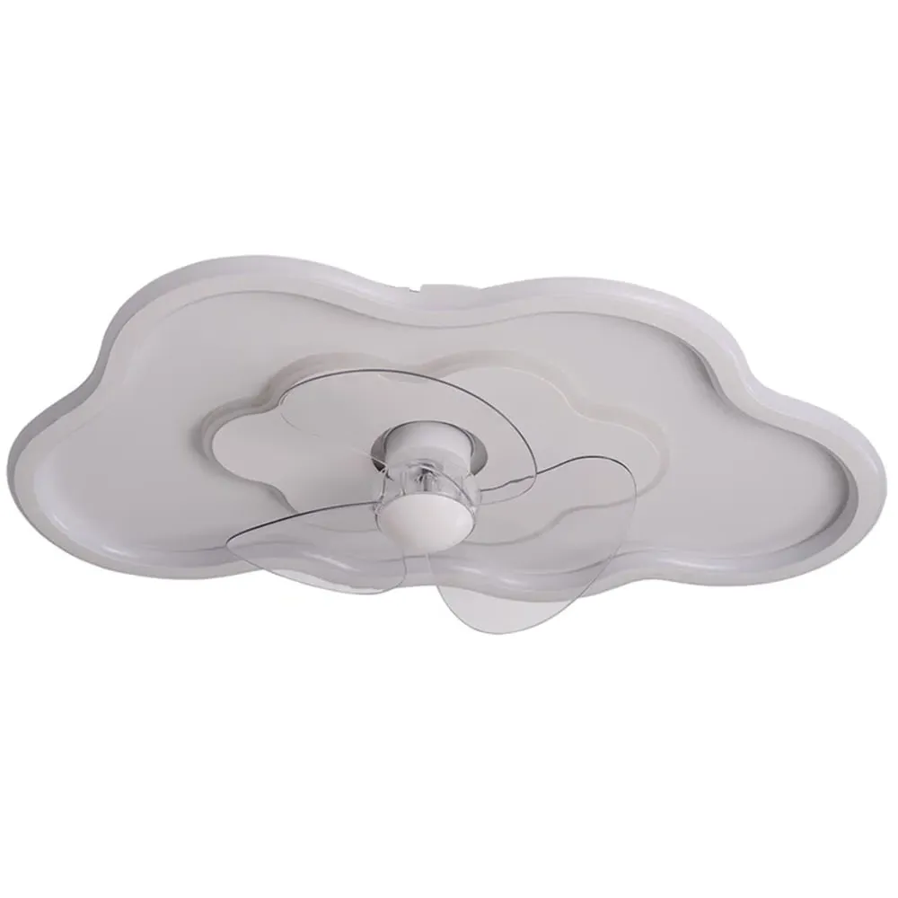 Cloud 15 inch Dimmable LED Ceiling Fan Light - White image