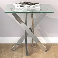 Coffee Table - Silver, Glass