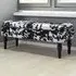 Cow Print Upholstered Storage Bench - Multi, Velvet