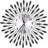 Drop-Shape Wall Clock with Crystal - Black, Metal