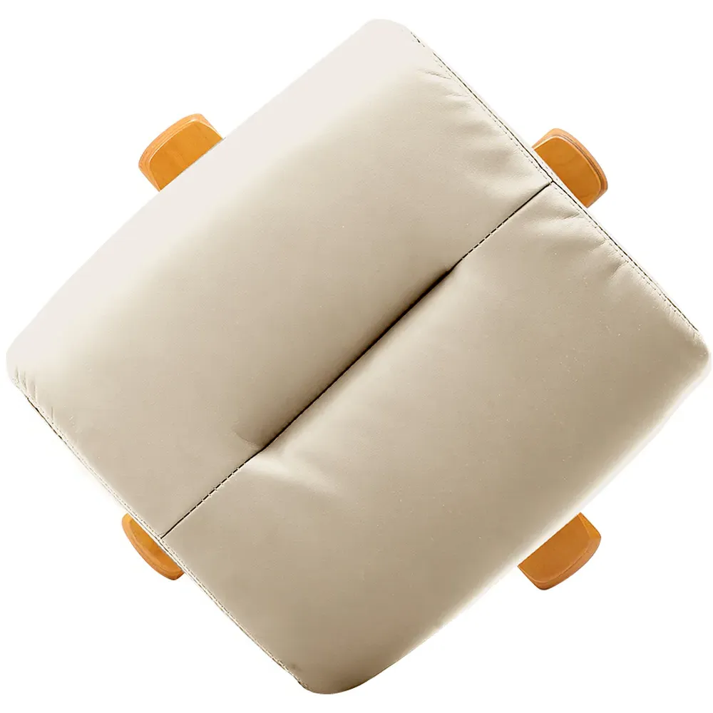 Duck Foot Base Swivel Recliner with Ottoman - Beige, Linen