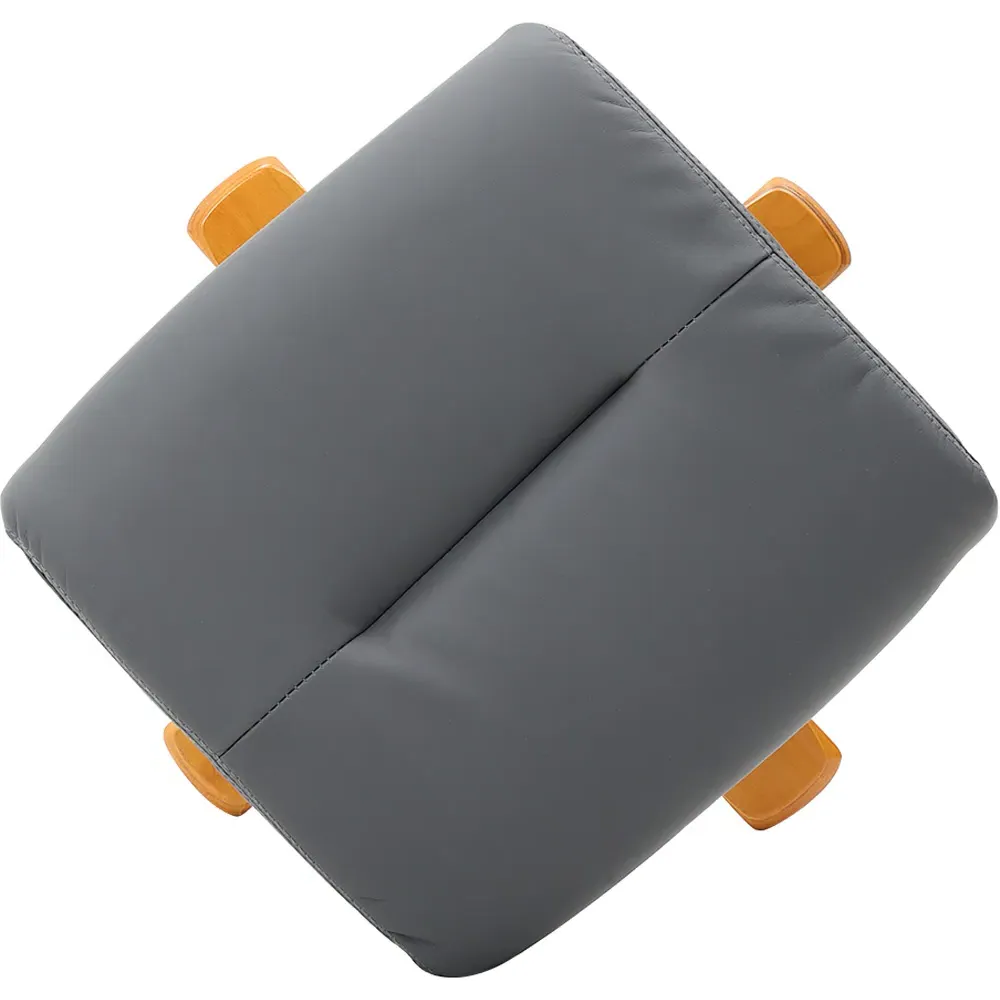 Duck Foot Base Swivel Recliner with Ottoman - Dark Grey, Linen