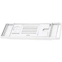 Expandable Bathtub Caddy Tray - White, Bamboo