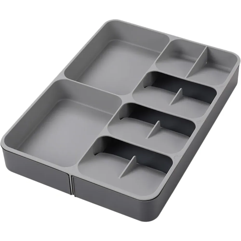 Expandable Cutlery Tray - Grey