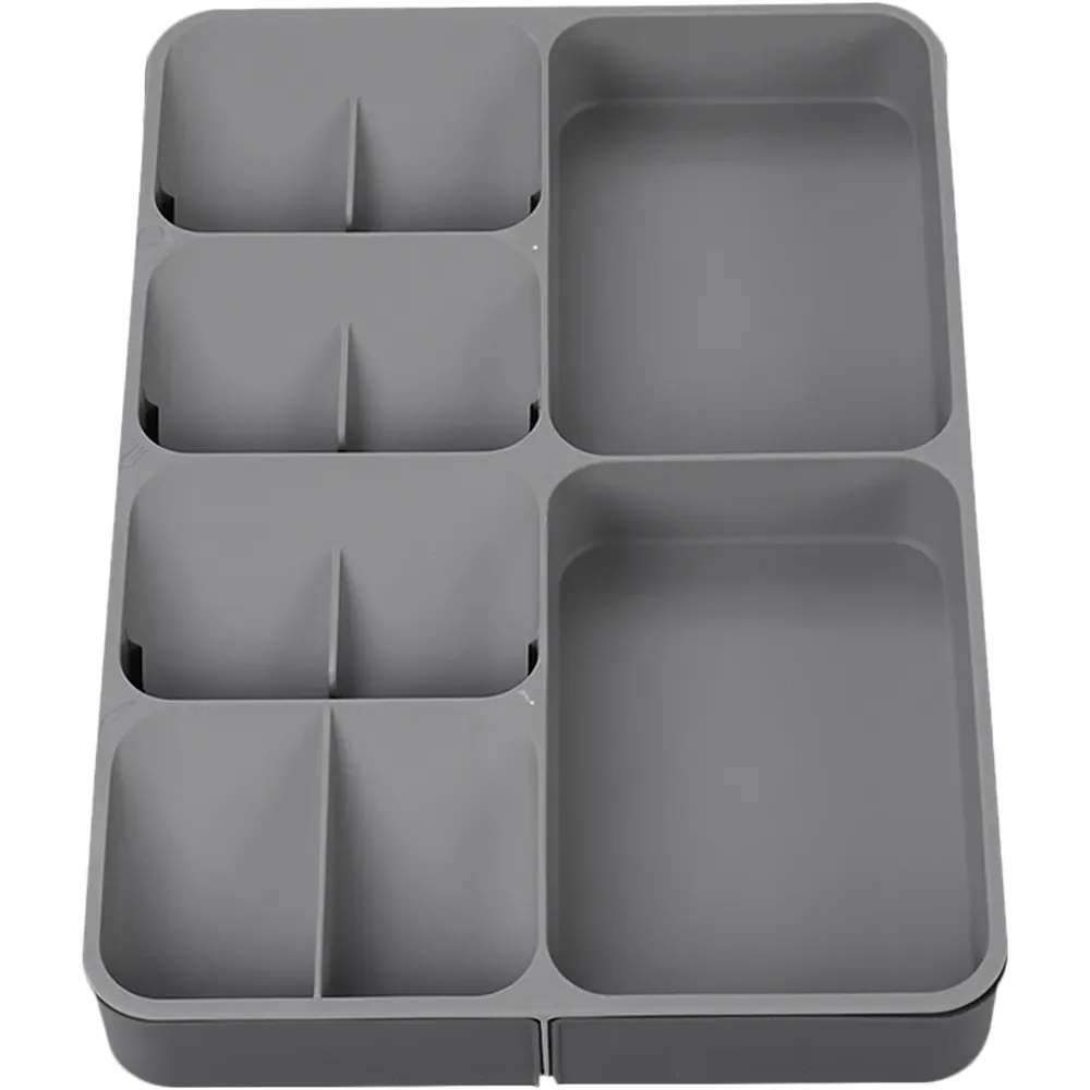 Expandable Cutlery Tray - Grey