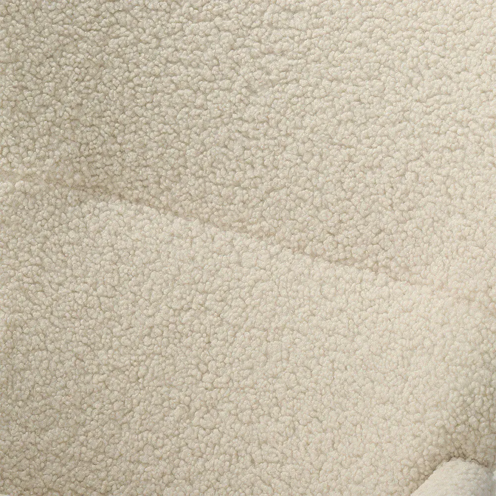 Faux Wool Rocking Chair - White