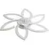 Flower Shaped LED Ceiling Fan Light with 6 Speeds - White