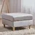 Footstool - Grey, Velvet