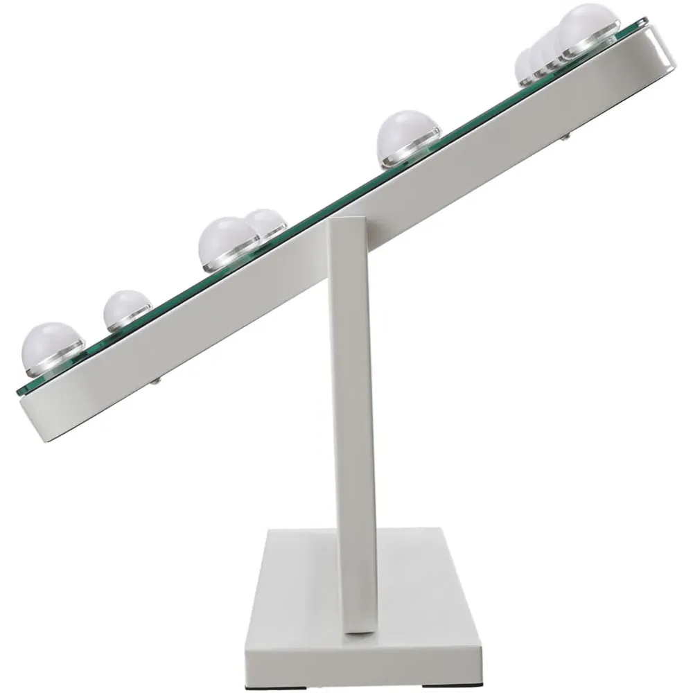 Frameless Hollywood LED Makeup Mirror - White