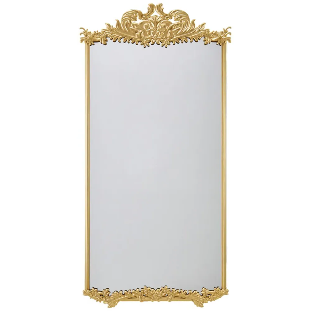Full Length Wall Mirror - Gold, Metal