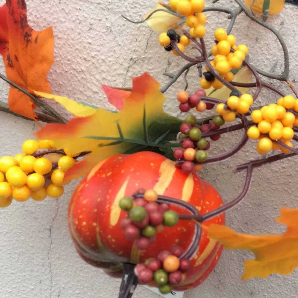 Garland with Maple Leaves 180cm - Orange